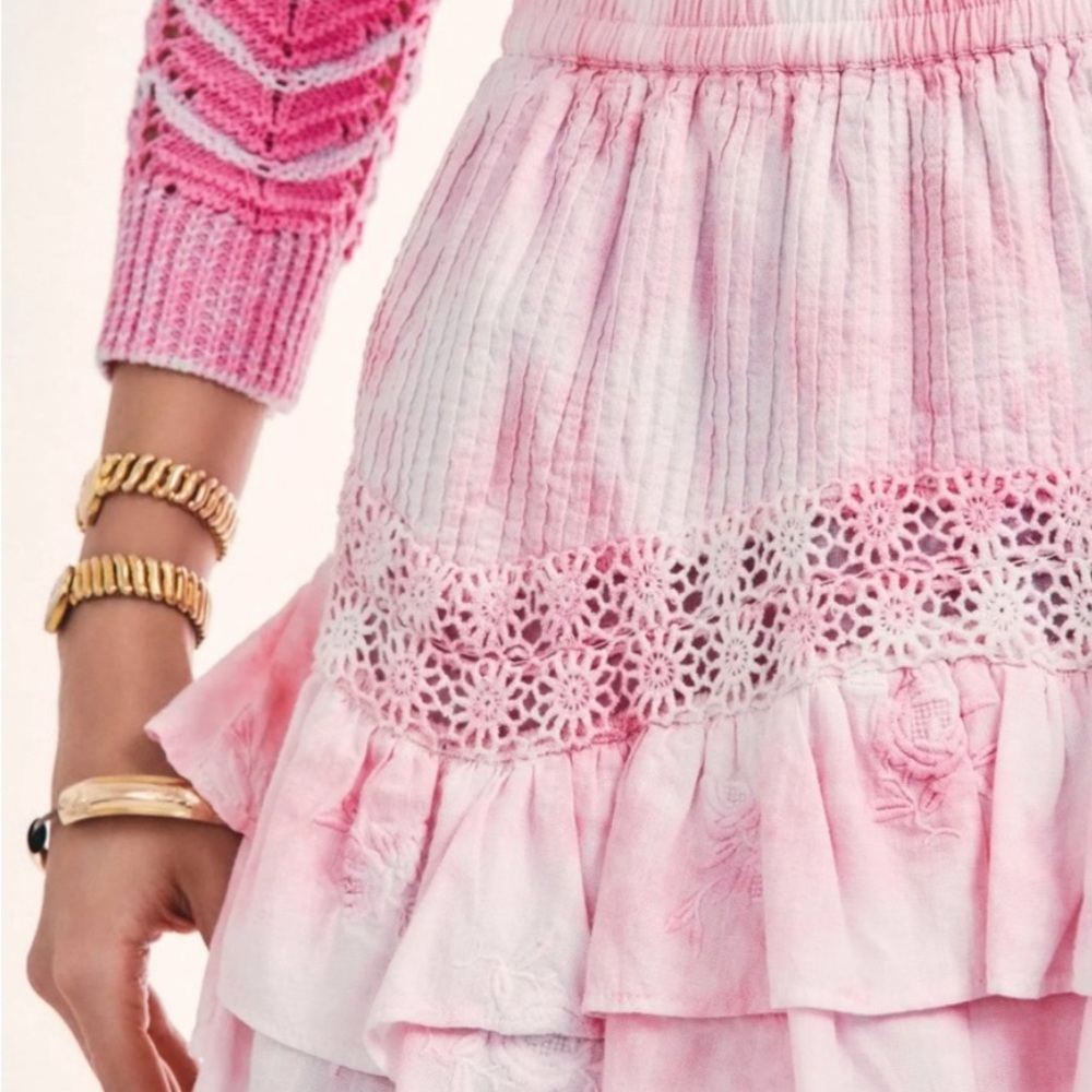 LoveShackFancy Ruffle Mini Skirt - Picture 3 of 12
